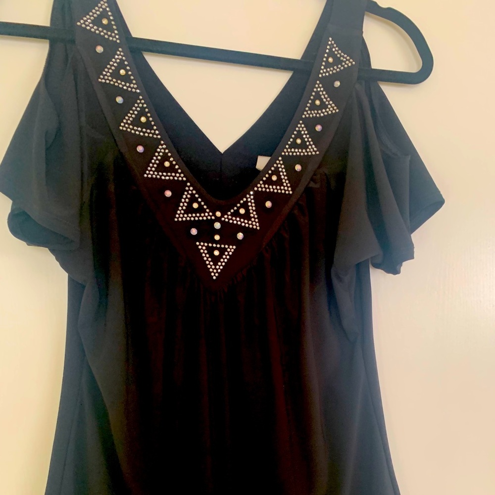 Western Style Cold Shoulder Blouse